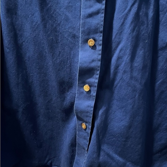 Ariat 100% Cotton Men's Size XXL Long Sleeve Blue Button Down Collared Shirt - Picture 4 of 6